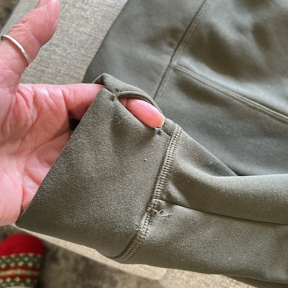 THE NORTH FACE WOMENS LARGE, GREEN,  AND PINK ACCENT,  HOODIE SWEATSHIRT - Picture 7 of 11